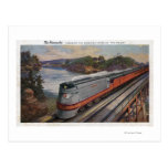 The Hiawatha Streamline Train Post Card