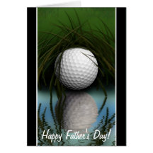 "THE HIDING PLACE" Fun Golfer's Father's Day Cards