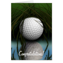 "THE HIDING PLACE" Fun Golfer's Greeting Cards