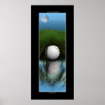 "THE HIDING PLACE" Funny Golfer Large Poster
