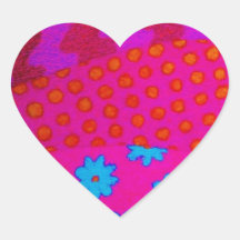 THE HIPSTER - Cool Colourful Vibrant Abstract Art Sticker