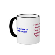 The history of Fatherhood Mug