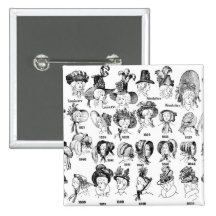 The History of Women's Hats Pinback Button
