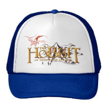 The Hobbit Logo Over Mountains Mesh Hats