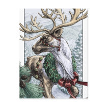 "The Holiday Courier" Postcards