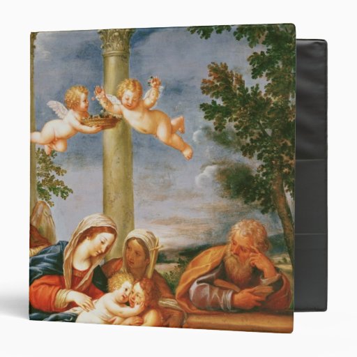 The Holy Family St. Elizabeth and St. John 3 Ring Binders