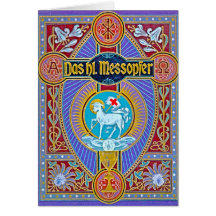 The holy sacrifice-messopher greeting cards
