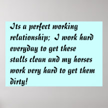 The Honest Truth 2 (about barn work)(stalls) Print