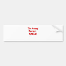 The Honey Badger Cares Bumper Sticker
