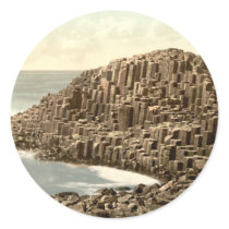 The Honeycombs, Giant's Causeway, County Antrim Round Stickers