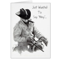 THE HORSE TRAINER" pencil art, CARD