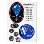 The Hubble Telescope and the Shuttle Greeting Cards