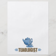 Thé humoristique prospectus avec motif