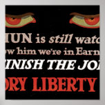 The Hun Is Watching Victory Liberty Loan posters