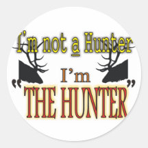 The Hunter Round Sticker
