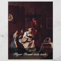 The Hunters And The Farmers By Longhi Pietro Personalized Flyer