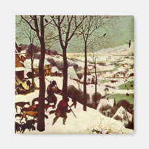 The Hunters in the Snow - 1565 Fridge Magnets