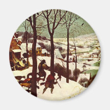 The Hunters in the Snow - 1565 Fridge Magnets
