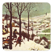 The Hunters in the Snow - 1565 Square Sticker