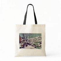 The Hunters In The Snow,  By Bruegel D. Ä. Pieter Canvas Bags
