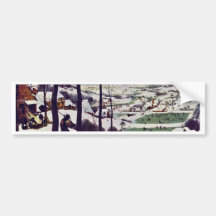 The Hunters In The Snow,  By Bruegel D. Ä. Pieter Bumper Sticker