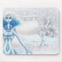 The Ice Queen: Ruler of the Winter's Chill Mouse Pad