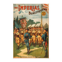 The Imperial Burlesquers Female Soldiers Play Canvas Prints