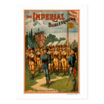 The Imperial Burlesquers Female Soldiers Play Post Card