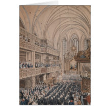 The inauguration of the city councillors greeting cards