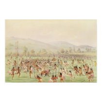 The Indian Ball Game, c.1832 posters