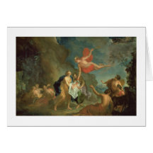 The Infant Bacchus Delivered by Mercury to the Nym Greeting Cards