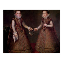 The Infantas Isabella Clara Eugenia postcards