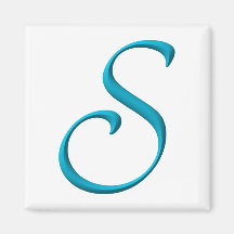 The Initial S Refrigerator Magnets