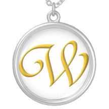 The Initial W Sterling Silver Necklace