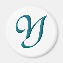 The Initial Y Refrigerator Magnet