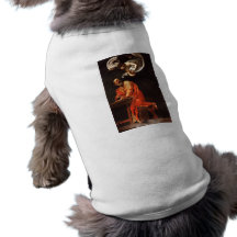 The Inspiration of Saint Matthew, Caravaggio Doggie T-shirt