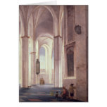 The Interior of the Buurkerk at Utrecht, 1644 Greeting Cards