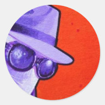 "the Invisible Man" Round Sticker