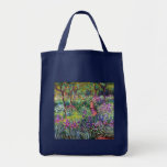 The Iris Garden at Giverny, Claude Monet Bags