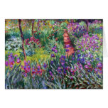 The Iris Garden at Giverny, Claude Monet Greeting Card