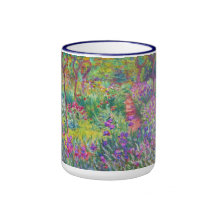 The Iris Garden at Giverny Claude Monet cool, old, Mug