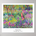 The Iris Garden at Giverny Claude Monet cool, old, Posters