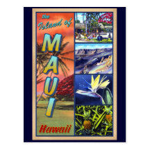 The Island of Maui Hawaii Post Cards