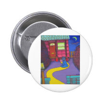 The Jazz Cat - by Dave Carpenter - Jazz Bassist Pinback Buttons