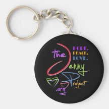 The Jenny Project - Black Keychain