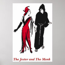 The Jester and The Monk Poster