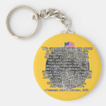 The JFK Quote That Sent Humans to the Moon Key Chain
