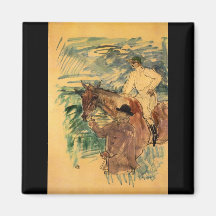 The Jockey 3 by Toulouse-Lautrec Magnets