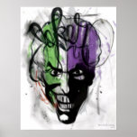 The Joker Neon Airbrush Portrait Posters