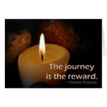 The journey is the reward greeting cards